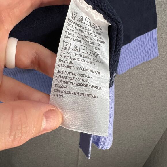 Isaac Mizrahi LIVE! Cardigan Sweater Navy, X-Large - Picture 8 of 8